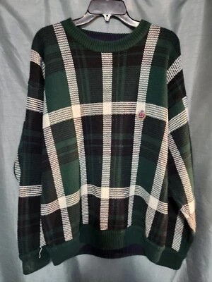 SUÉTER TOMMY HILFIGER VINTAGE AÑOS 90 talla M VERDE CUADROS Cuadros  Foto 1 de 3