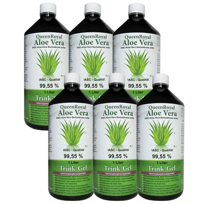 QueenRoyal Aloe Vera Trink Gel 99.55% pur 6 Liter Sparpack. 30254-G - Bild 1 von 4
