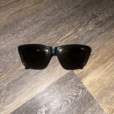 Gafas de sol vintage Bolle 527 negras con lentes ámbar de colección Francia Foto 1 de 4