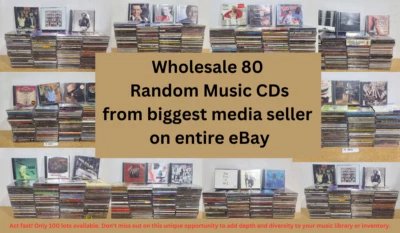 80 Lot Wholesale Random Assorted Audio CDs With Case & Original Artwork Lot - Image 1 of 4