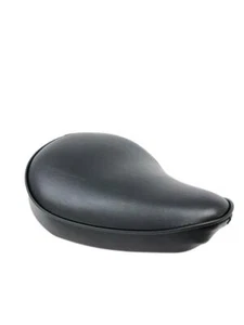 Sella singola moto nera universale per moto custom vintage per progetti bobber - Imagen 1 de 2