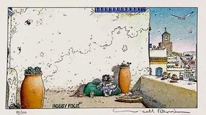 Plessix - Ex-libris numéroté signé - Le Vent dans les Sables T2 - Hobby Folie - Imagen 1 de 1
