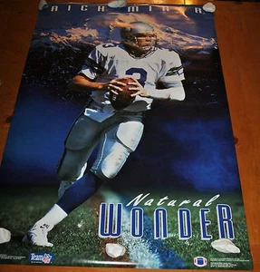 VINTAGE # 4365 POSTER RICK MIRER SEATTLE SEAHAWKS NATURAL WONDER - Picture 1 of 7