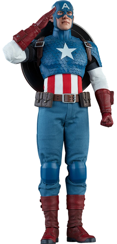 Marvel Classic Captain America Sixth Scale Action Figure Sideshow Collectibles