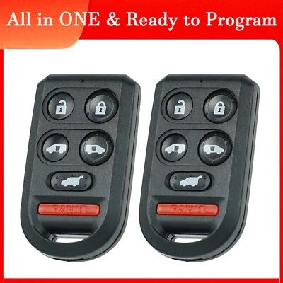 2 For 2005 2006 2007 2008 2009 2010 Honda Odyssey Remote Control Car Key Fob 6B - Imagem 1 de 4