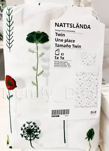Ikea NATTSLANDA Twin Duvet Cover w/ Pillowcase Bed Set Floral Multicolor - NEW - Picture 1 of 5