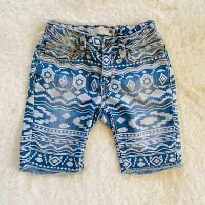 Bermudas vaqueras para niña estampado suroeste BOHO talla 8 Foto 1 de 4
