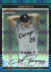 2002 Bowman Chrome Draft X-Fractors White Sox Baseball Card #87 Josh Rupe /150