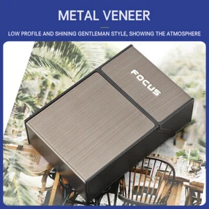 Vintage Cigar Cigarette Case Waterproof Cigarette Holder Box Gifts Case Box - Picture 1 of 15