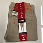 Levi's Youth Boy's Pants Pull On Jeans, Tan W/Pockets - Size 8 Stretch Waist Nwt