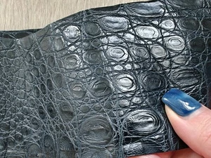 Alligator leather straps, Italian genuine crocodile skin, exotic leather  - Picture 1 of 11