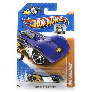 Hot Wheels 2012 Track Stars - Motoblade (bleu clair et jaune) #77 - Photo 1/3