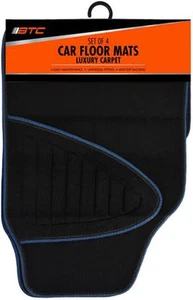 BTC Luxury Car Floor Mats Carpet 4-Piece Set - Picture 1 of 12