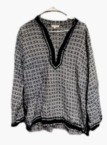 Camicia blusa Saint Tropez West da donna in lino con scollo a V taglia 2x (227) - Foto 1 di 4