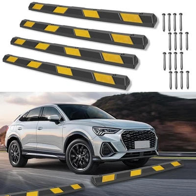 Rubber Parking Curb 72” for Garage, Car Parking Block Stop Stopper Bumpers - Image 1 of 4