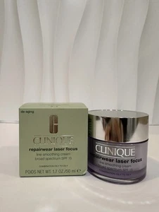 Crema suavizante Clinique Repairwear línea de enfoque láser FPS15 tipo de piel 3,4 1,7 oz - Imagen 1 de 4