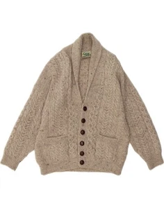CARRAIG DONN Mens Cardigan Sweater Small Grey Flecked New Wool BB02 - Picture 1 of 3