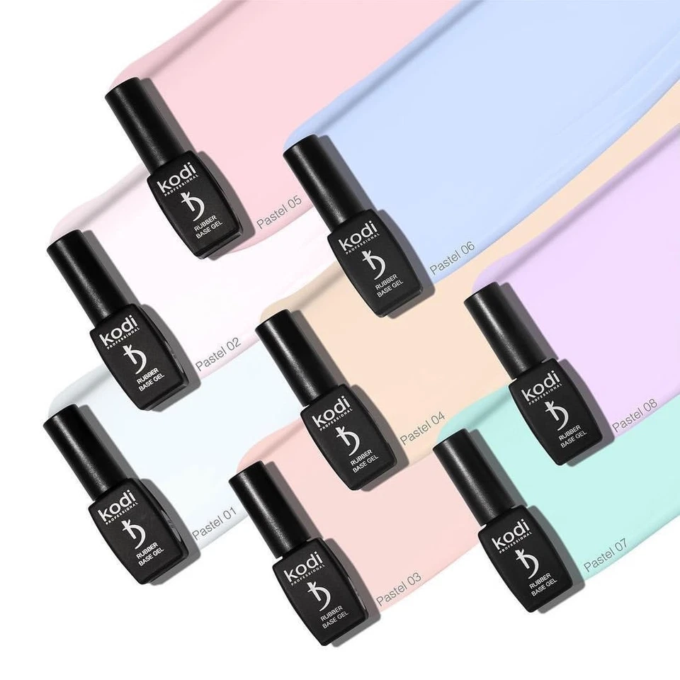 KODI Professional COLOR Base PASTELL GEL Nagel pigmentiert, stark, einfach aufzutragen - Bild 1 von 1