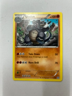 Pokémon Rhydon HS Unleashed 4/101 Uncommon EN - Image 1 of 3