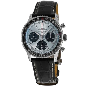 New Breitling Navitimer B01 Chronograph 41 Ice Blue Men's Watch AB0139241C2P1 - Picture 1 of 5