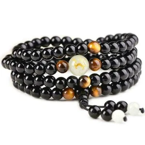 Sleep Aid Magnetic Therapy Obsidian Bracelet Original Fast Shipping Best - Picture 1 of 9