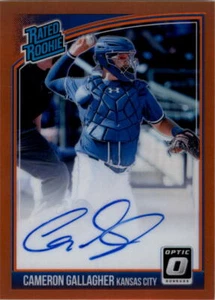Donruss Optic Rated Rookies Signatures Orange Cameron Gallagher 2018 automático/99 - Imagen 1 de 2
