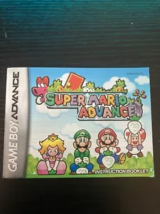 Super Mario Advance Nintendo Game Boy Advance solo manuale ~ libretto istruzioni - Foto 1 di 2