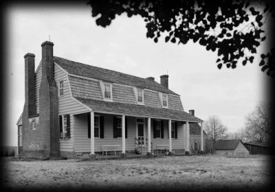 HISTORIC AMERICAN HOMES Traditional Dutch Colonial farmhouse, wide porch, printed architectural plans