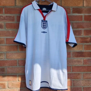 Herren Vintage England Fußball Trikot 2003-2005 Größe UK XL Wende Design selten - Bild 1 von 10