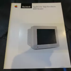 Vintage Apple Macintosh "AppleColor High-Res RGB Monitor User's Guide" - 1987 - Picture 1 of 1