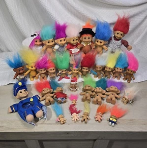 32 Vintage Russ & andere Troll Puppen gemischt Bleistift Topper, Puppe, Holliday  - Bild 1 von 24