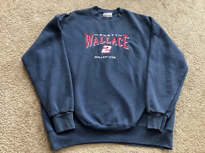 Suéter masculino extra grande Rusty Wallace Chase autêntico Miller Lite - Imagem 1 de 4