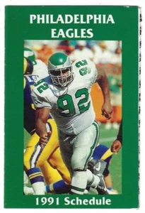 1991 Philadelphia Eagles NFL Football Schedule !!! Ticketmaster - Picture 1 of 2