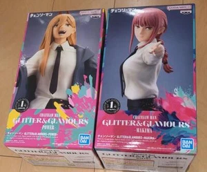 Chainsaw Man GLITTER&GLAMOURS figure Set of 2 Makima Power BANPRESTO Japan New - Picture 1 of 8