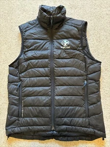 RLX Ralph Lauren Gilet Mens Small Black Down Puffer Golf Bodywarmer Quilted Vest - Picture 1 of 12