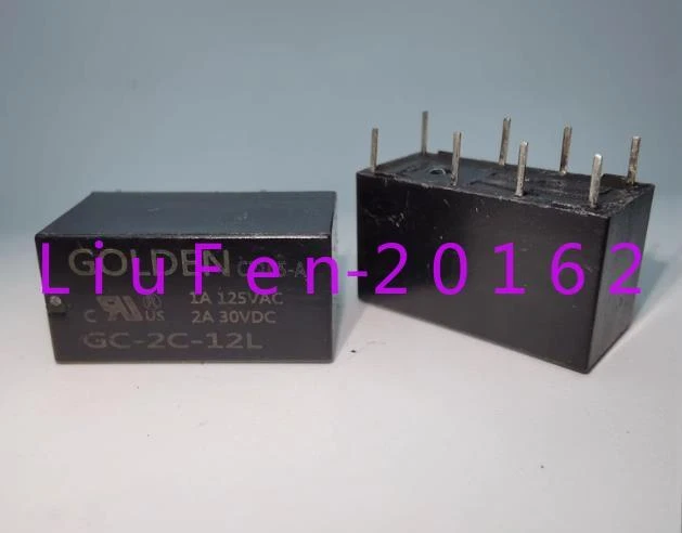 10pcs used GC-2C-12L 8 pin relay 1A125VAC - Image 1 of 1