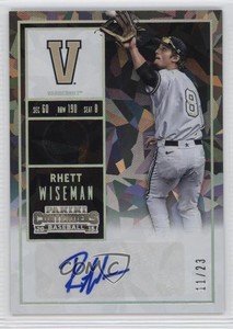2015 Contenders College Ticket Cracked Ice /23 Rhett Wiseman (Fielding) Auto