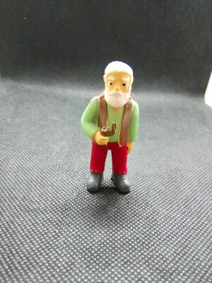 Rarität Heidi Figur Vintage Zuiyo 1970er Großvater Alm-Öhi rot grün 6 cm - Bild 1 von 3