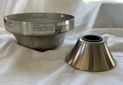 Harbor Breeze Hydra 70 Ceiling Fan Canopy & Yoke Cover Brushed Nickel - Image 1 of 4