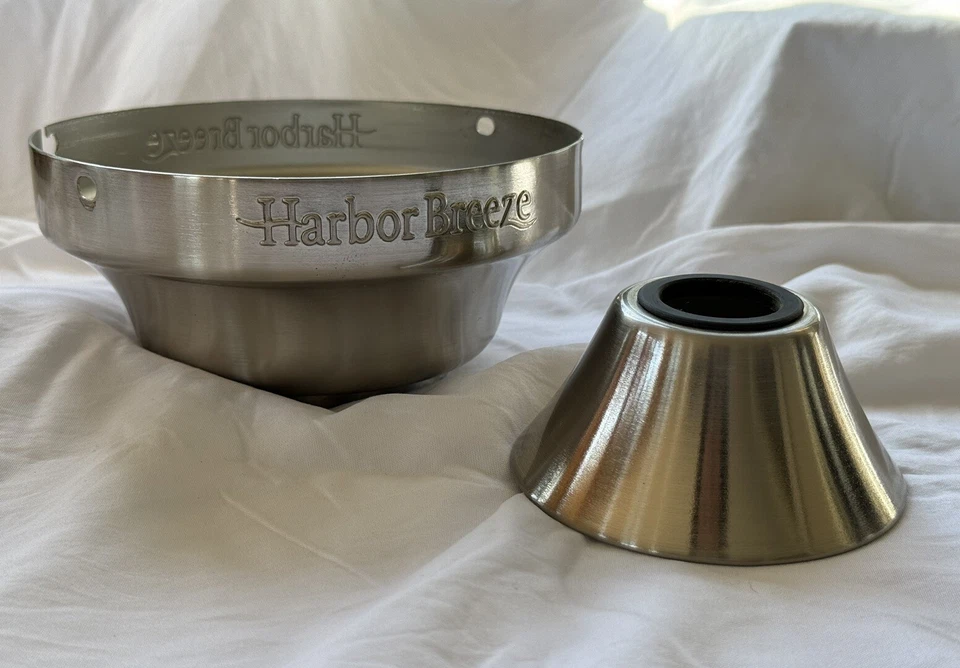 Harbor Breeze Hydra 70 Ceiling Fan Canopy & Yoke Cover Brushed Nickel - Image 1 of 4