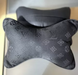 BLACK Car Headrest Neck Support Pillow Pair Comfortable Styling UK STOCK! - Picture 1 of 4