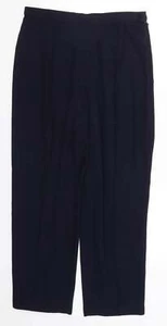 BHS Womens Blue Polyester Blend Trousers Size 16 L25 in - Picture 1 of 12