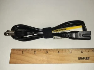 NEW 2 PRONG POWER CORD CABLE FOR LAPTOP PRINTER AC ADAPTER CHARGER GAME USA SHIP - Picture 1 of 5