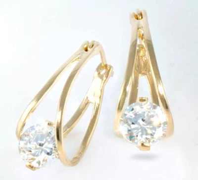 2.50 Ct Treated Certified Lovely Off White Diamond Dangler Earrings, 925 Silver - Image 1 of 4