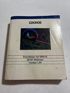 COGNOS - PowerHouse for MPE/XL, QUIZ Reference, version 7.29, June 1994 - Picture 1 of 2