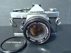 Olympus OM-2N SLR 35mm Film Camera Zuiko Auto-S 50mm f/1.4 Lens Works! - Picture 1 of 10