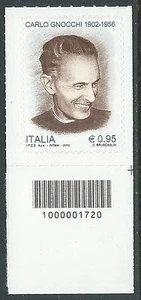 2016 ITALIA CODICE A BARRE 1000001720 CARLO GNOCCHI MNH ** - ED-2 - Picture 1 of 1