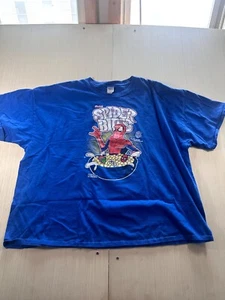 Gildan Ultra Cotton Tee Mens 4XL Blue Parker's Spider Bites Crew Neck Pullover - Picture 1 of 4