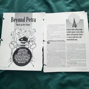 Youthworker Newsletter Christian '94 article only Beyond Petra Music ontheFringe - Picture 1 of 4