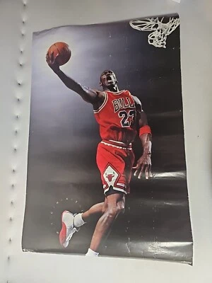 Vintage Michael Jordan Poster 23"x35" 🔥🔥🔥GOAT - Image 1 of 4